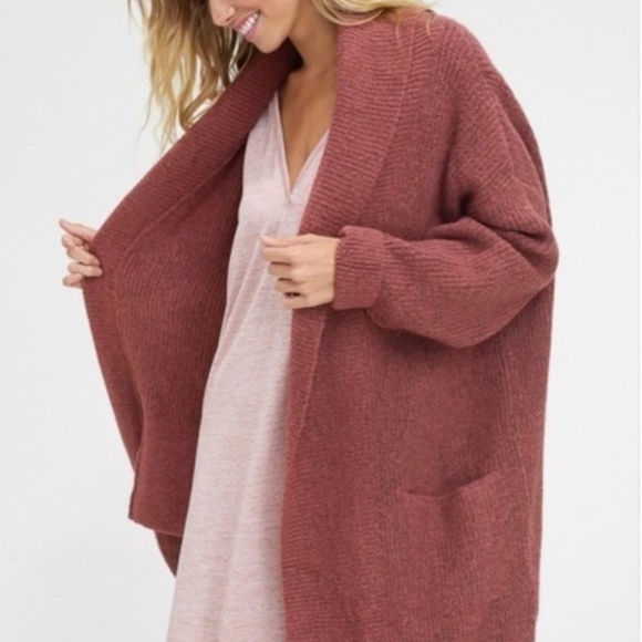 Soft cozy wool open cardigan - Picture 2 of 8